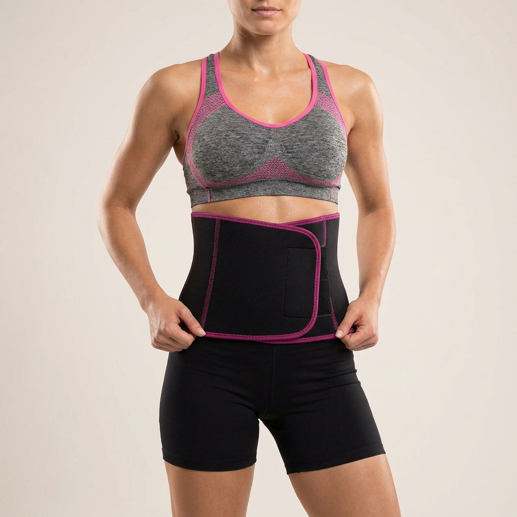 AuraLean_Heat-Cinch_Sculpting_Wrap | wrapped around a women